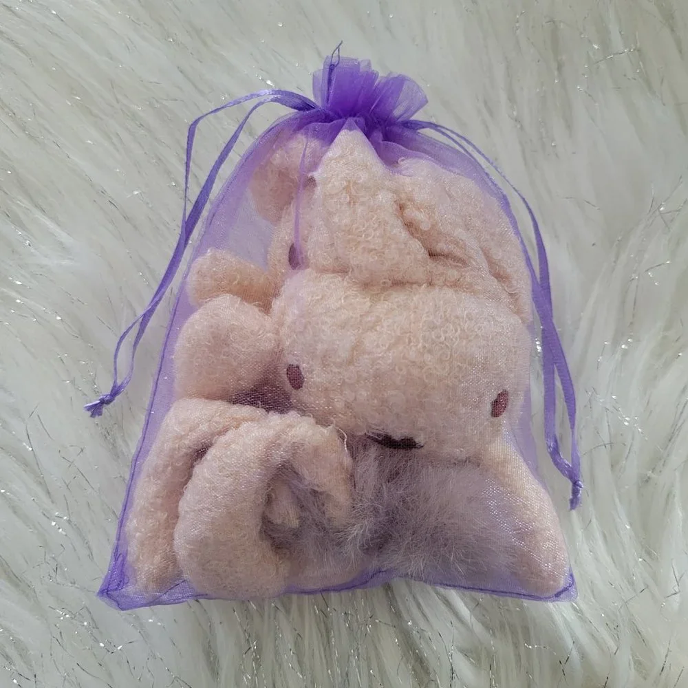 Set of 2 Plush Rabbit Scrunchies